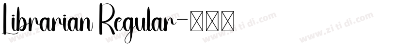 Librarian Regular字体转换